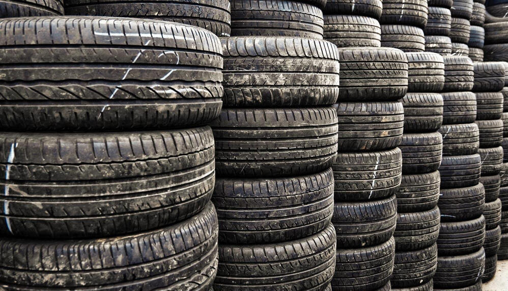 End-of-life vehicle tyres