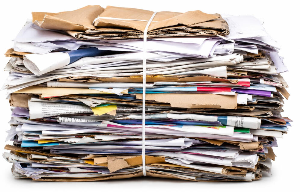 Cardboard, office paper, packaging